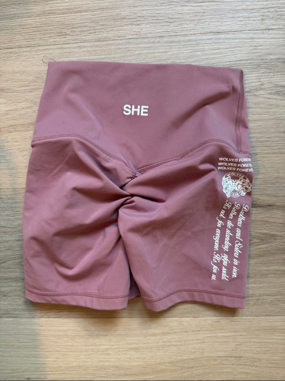 Darc sport SHE High-Waist Scrunch Bike Shorts - Dusty Mauve